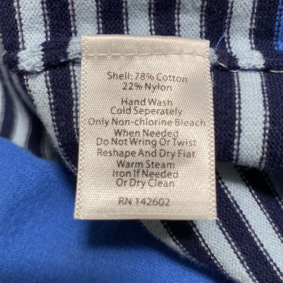 Tuckernuck STS Sail To Sable Sweater Dark Blue Striped Knit Pullover Top Size L - Picture 8 of 8